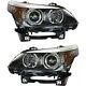 Headlight Set For 2008-2010 Bmw 528i 535i Driver And Passenger Side With Bulb