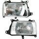 Headlight Set For 93-98 Toyota T100 Driver And Passenger Side With Bulb