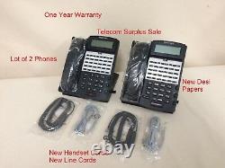 Iwatsu ADIX IX-24KTD-3 (Lot of 2) 24 Button Phone 104204 & ONE YEAR WARRANTY