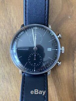 Junghans Max Bill Chronoscope Model 027/4601.00 MINT With one years warranty