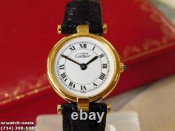 Ladies CARTIER VENDOME QUARTZ, Roman Numerals Dial, One Year Warranty