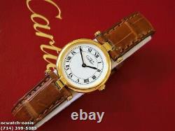 Ladies CARTIER VENDOME, Roman Numerals Dial, One Year Warranty