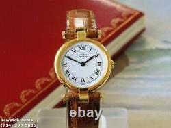 Ladies CARTIER VENDOME, Roman Numerals Dial, One Year Warranty