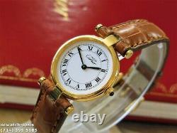 Ladies CARTIER VENDOME, Roman Numerals Dial, One Year Warranty