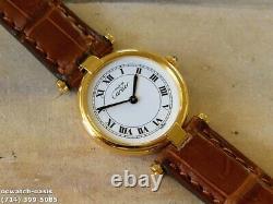 Ladies CARTIER VENDOME, Roman Numerals Dial, One Year Warranty