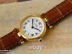 Ladies CARTIER VENDOME, Roman Numerals Dial, One Year Warranty