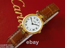 Ladies CARTIER VENDOME, Roman Numerals Dial, One Year Warranty