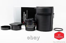 Leica SUMMICRON-M 35mm F2 f/2 ASPH. 6-Bit Black #11673 Has One Year Warranty