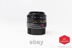 Leica SUMMICRON-M 35mm F2 f/2 ASPH. 6-Bit Black #11673 Has One Year Warranty