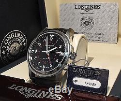 Longines heritage Avigtion Automatic watch L2.831.4 One Year Warranty GMT swiss