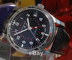 Longines heritage Avigtion Automatic watch L2.831.4 One Year Warranty GMT swiss