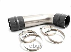 MFD 4 Stainless Steel Intake Resonator Pipe For 17-19 Chevy/GMC 6.6L Duramax
