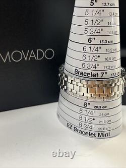 Movado Diamond Bezel 02 1 14 1005 Refurbished One Year Warranty New Box&Booklet