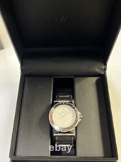 Movado Vizio Quartz 37mm S/S 84 C2 888 Refurbished One Year Warranty Box&Booklet