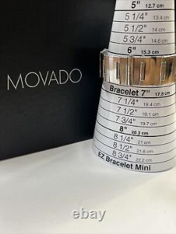 Movado Vizio Quartz 37mm S/S 84 C2 888 Refurbished One Year Warranty Box&Booklet