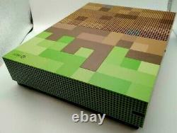 NEW 1-YEAR WARRANTY Xbox One S 1TB Console Minecraft Limited Edition BROWN BOX