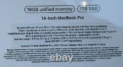 NEW 2021 Apple 14.2 MacBook Pro M1 (10-CORE) 16GB / 1TB MKGT3LL/A SILVER