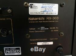 Nakamichi RX-303 Overhauled By Willy Hermann With One Year Warranty, Near Mint