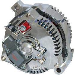 New Chrome Alternator Ford, Mustang, Cobra, Billet Pulley, 160ampone Year Warranty
