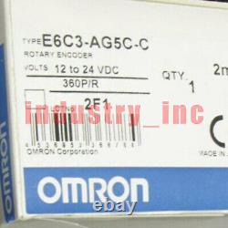 New in box Omron E6C3-AG5C-C ROTARY ENCODER 360P/R one year warranty #II