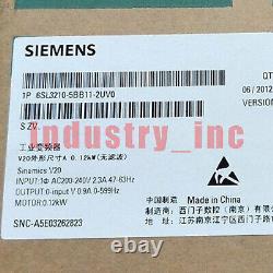 New in box Siemens 6SL3210-5BB11-2UV0 Frequency converter one year warranty #II