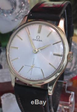 Omega Vintage Swiss made watch cal 30T2P black strap circ1948 One Year Warranty