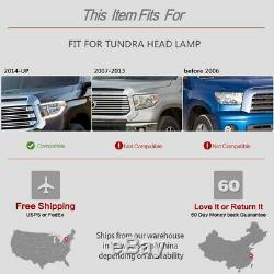 One Pair Head Lights Full LED Fits For 2014-2018 Toyota Tundra Warranty 1 Year