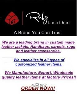 One Year Leather Warranty! Men's Custom Made leather jacket designer jacket