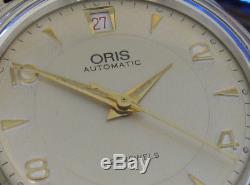 Oris date automatic Serviced Watch Cal 633 Retro vintage dial One Year warranty