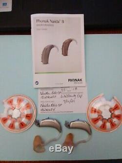 Pair of hearing aids Phonak Naida B50-SP, Used one year, still under warranty