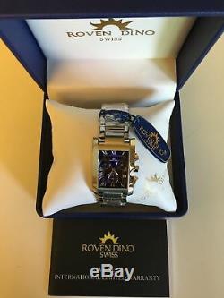 ROVEN DINO MEN'S SWISS WATCH BN With 5 YEAR WARRANTY Chrome 6006MSS51 LAST ONE