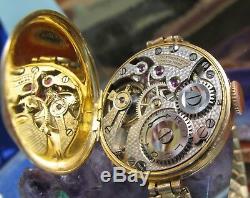 Rolco Rolex 9 K Gold Serviced Watch 1930s Breguet gun hands One Year Warranty