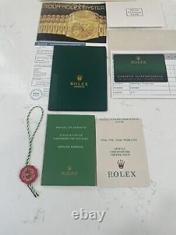 Rolex Certificate Guarantee Blank Warranty Full One Year Rolex Oyster