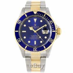 Rolex Submariner Mens Watch 16613 One Year Warranty