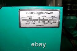 Sullivan-Palatek 200 HP Rotary Screw Air compressor one year airend warranty