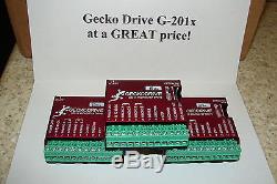 THREE CNC Gecko G-201X ONE YEAR WARRANTY stepper motor BLOWOUT PRICE LIMITEDTIME
