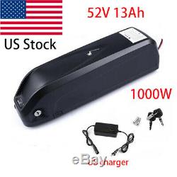 US 52V 13Ah 30A BMS Ebike battery for 1000W motor with Charger One Year Warranty
