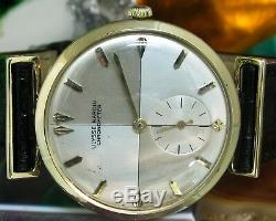Ulysse Nardin Chronometer solid 14 ct gold cal N1156 serviced One Year warranty