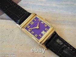 Vintage 1941 HAMILTON LESTER, Stunning PURPLE Dial, Serviced, One Year warranty