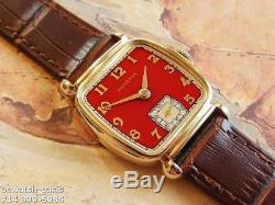 Vintage 1941 HAMILTON MARTIN, Stunning RED Dial, Serviced, One Year warranty