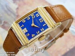 Vintage 1942 HAMILTON LESTER, Stunning Blue Dial, Serviced, One Year warranty