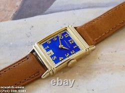 Vintage 1942 HAMILTON LESTER, Stunning Blue Dial, Serviced, One Year warranty