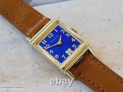 Vintage 1942 HAMILTON LESTER, Stunning Blue Dial, Serviced, One Year warranty