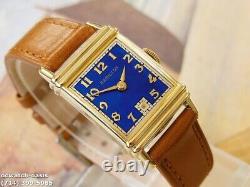 Vintage 1942 HAMILTON LESTER, Stunning Blue Dial, Serviced, One Year warranty