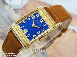 Vintage 1942 HAMILTON LESTER, Stunning Blue Dial, Serviced, One Year warranty