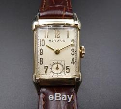 Vintage 1947 Men's Bulova Watch, USA Made 21 Jewels Serviced One Year Warranty