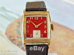Vintage 1948 HAMILTON FORBES, Serviced, Stunning RED Dial, One Year warranty