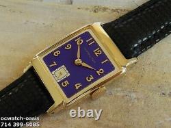 Vintage 1949 HAMILTON Cedric, Stunning Purple Dial, Serviced, One Year warranty
