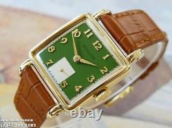 Vintage 1951 HAMILTON DEWITT, Stunning Green Dial, Serviced, One Year warranty