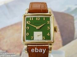 Vintage 1951 HAMILTON DEWITT, Stunning Green Dial, Serviced, One Year warranty